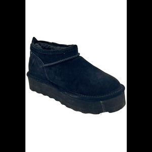 BEARPAW Women's Retro Super Shorty Bootie Black - Medium